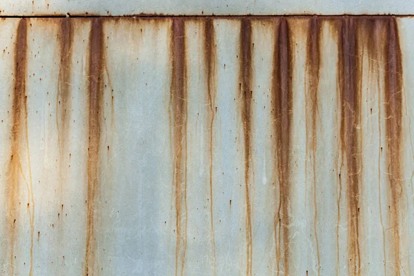 A rusty corrugated iron metal texture. — Stock Photo, Image