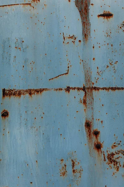 A rusty corrugated iron metal texture. — Stock Photo, Image