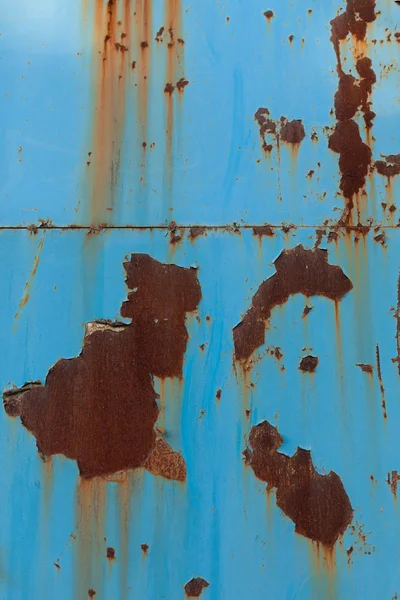 A rusty corrugated iron metal texture. — Stock Photo, Image