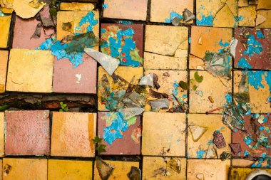 Kırık retro kat arka plan doku döşer