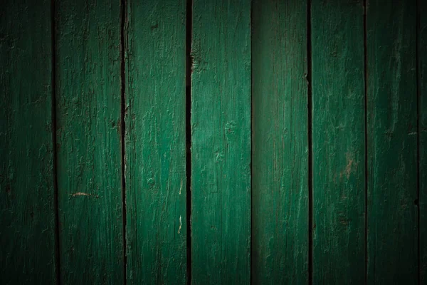 老木栅栏绿色背景 — 图库照片