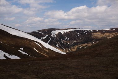 Bahar dağ manzarası. Karpatlar, Ukrayna, Europe