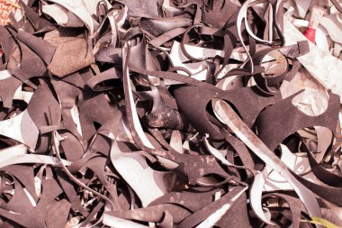 Deri çeşitli parçaları. Rawhide. Deri parçaları. Colo parçaları