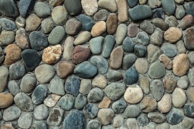 Deniz çakıl deniz taşlar cilalı doğal arka plan 