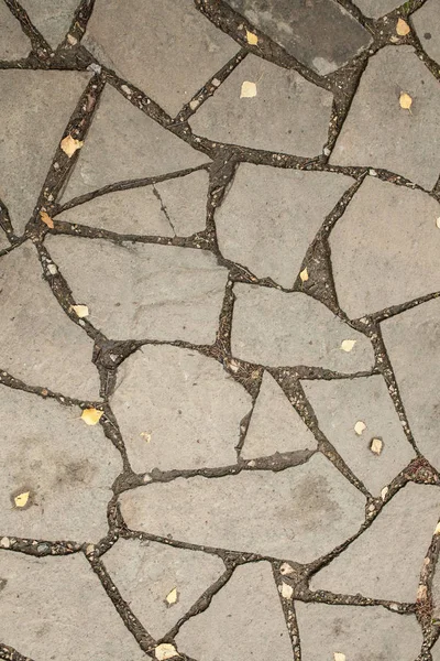 Patrón de piso de piedra con una grieta — Foto de Stock