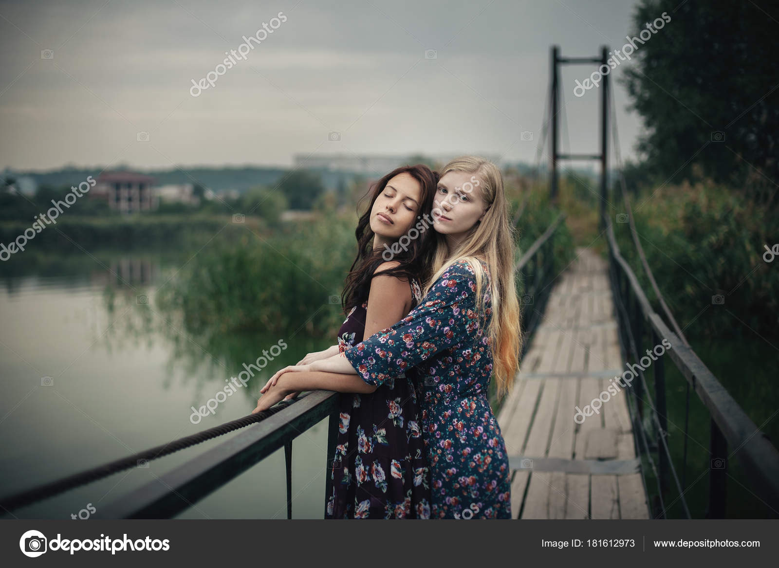 Blonde And Brunette Lesbians