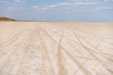 Dry sea endless sand beautiful clouds beautiful landscape estuary