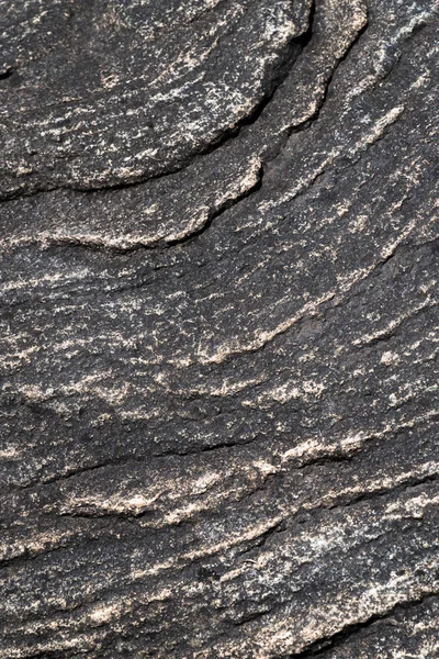 Абстрактный Темно Серый Фон Изогнутыми Полосами Естественная Поверхность Валуна — стоковое фото