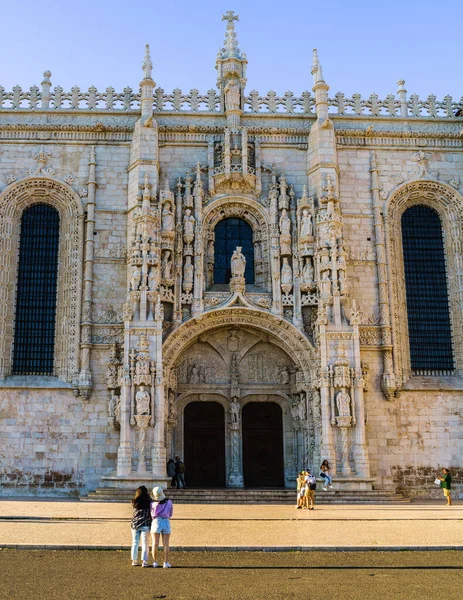 Lizbon Portekiz Eylül 2019 Jeronimos Manastırı Hieronymites Manastırı Girişi — Stok fotoğraf