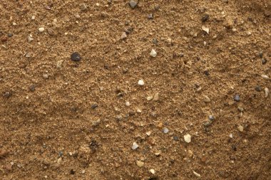 İzler için taşları olan ince kum, güzel 