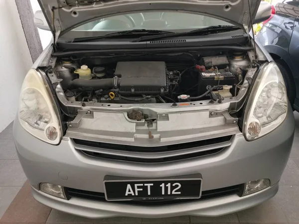 말레이시아 November 2019 Front Exterior Bonet Malaysian Famous Car Myvi — 스톡 사진