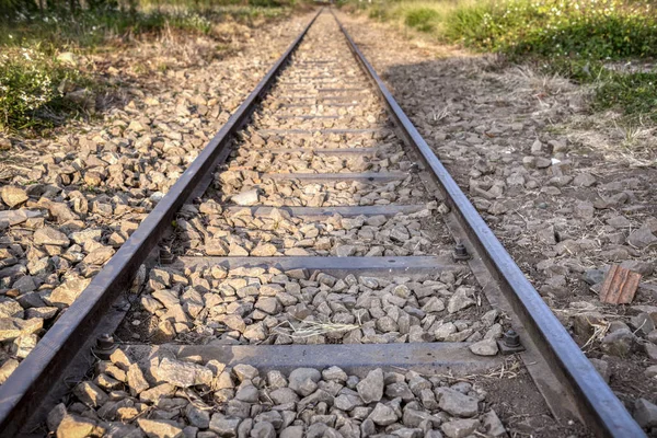 diminishing perspective of railway track