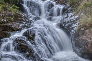Dondurucu şelale akışı akışı fotoğrafçılık