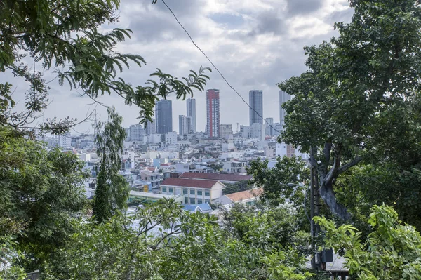 Vista Panorámica Desde Distancia Hacia Ciudadcae Nha Trang Vietnam —  Fotos de Stock