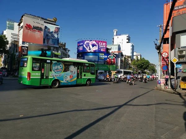 Chi Minh City Єтнам Грудня 2019 Розкішний Вуличний Вид Багато — стокове фото