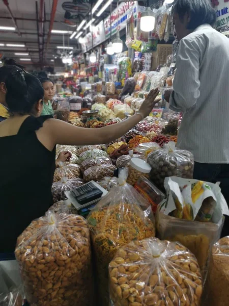 Chi Minh City Vietnam December 2019 Scene Stalls Selling Variety — Stock Photo, Image