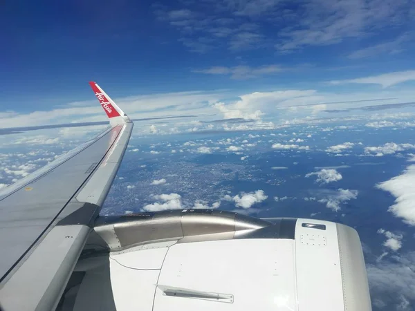 Kuala Lumpur Maleisië December 2019 Aan Boord Van Airasia Vlucht — Stockfoto