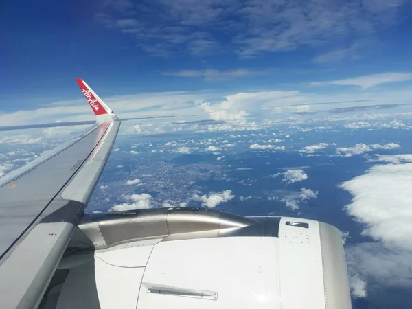 Kuala Lumpur Maleisië December 2019 Aan Boord Van Airasia Vlucht — Stockfoto