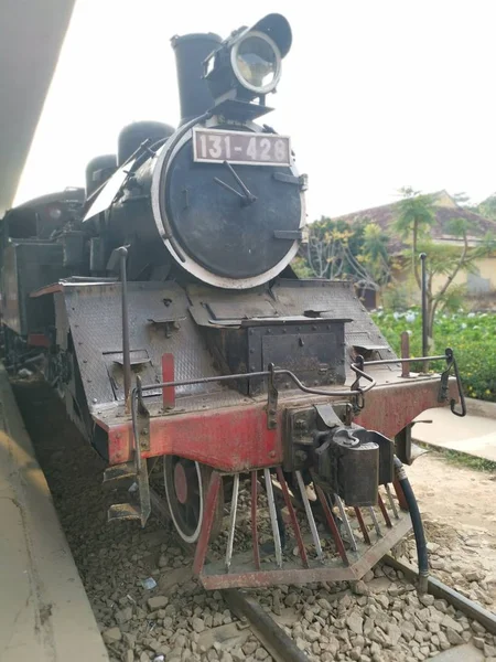 Dalat Vietnam Décembre 2019 Scène Ancien Train Historique Inutilisé Est — Photo