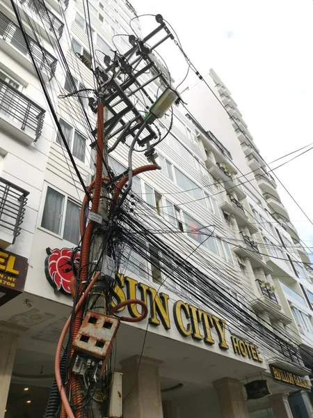 Nha Trang Vietnã Dezembro 2019 Cena Rua Tranquila Caminho Estrada — Fotografia de Stock