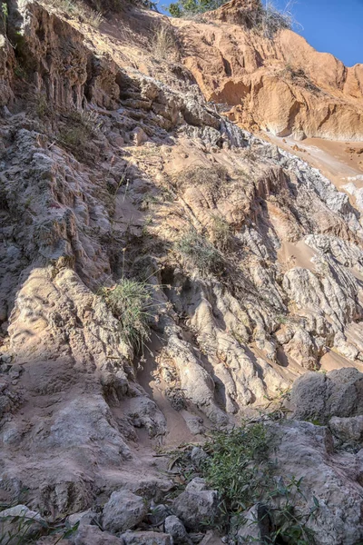 Cañón Acantilados Roca Roja Árboles Selva — Foto de Stock