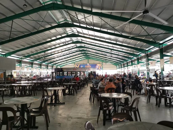 Perak Malesia Gennaio 2020 Scena Food Court Aperto Dove Persone — Foto Stock