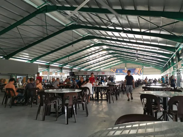 Pérák Malajsie Ledna 2020 Scéna Otevřeného Potravinového Hřiště Kde Lidé — Stock fotografie