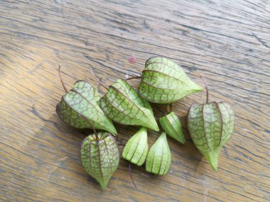 yeşil taze filsali angulat meyve veya bitki.