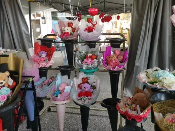 Perak Malaysia Februar 2020 Verschiedene Valentinstagsgeschenke Oder Souvenirs Die Geschenk — Stockfoto