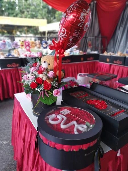 Perak Malaysia Februar 2020 Verschiedene Valentinstagsgeschenke Oder Souvenirs Die Geschenk — Stockfoto