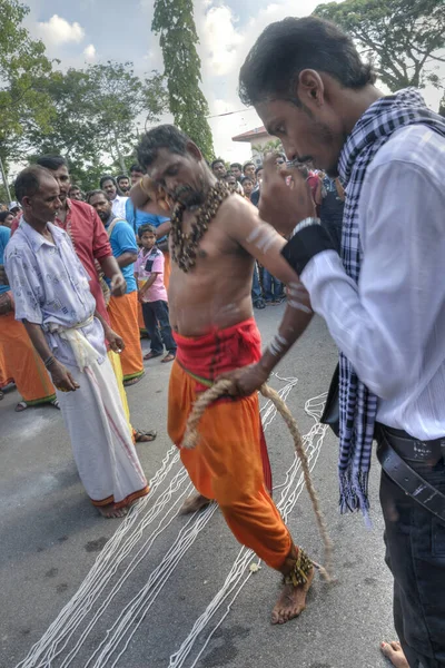 Perak Maleisië Februari 2020 Unidentified People Devotees Thaipoosam Festival Sri — Stockfoto