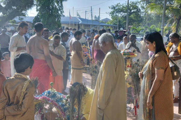 Perak Malajsie Února 2020 Unidentified People Devotees Thaipoosam Festival Sri — Stock fotografie