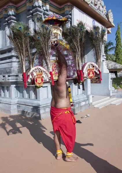 Perak Malásia Fevereiro 2020 Evolução Pessoas Não Identificadas Thaipoosam Festival — Fotografia de Stock