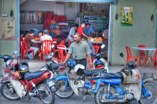 Perak Malasia Febrero 2020 Escena Alrededor Calle Del Mercado Asiático — Foto de Stock