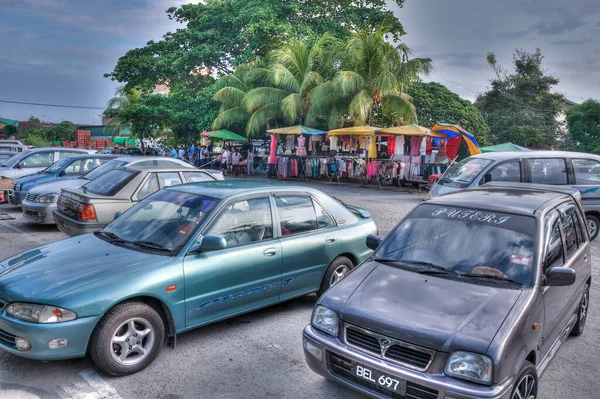 Perak Malasia Febrero 2020 Escena Alrededor Calle Del Mercado Asiático — Foto de Stock