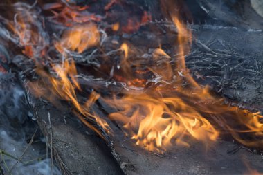 kırmızı sarı, parlayan alev 