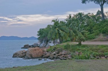 Sahilde güzel bir akşam.