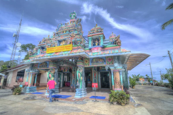 Penang Malaysia December 2019 Vacker Hinduisk Tempel Arkitektonisk Byggnad Scen — Stockfoto