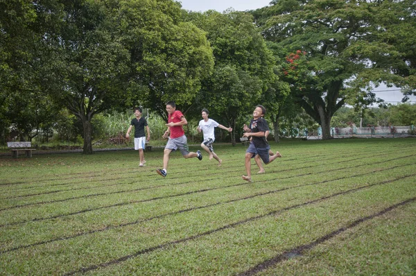 Perak Malasia Abril 2019 Escena Actividad Familia Los Niños Divirtiéndose — Foto de Stock