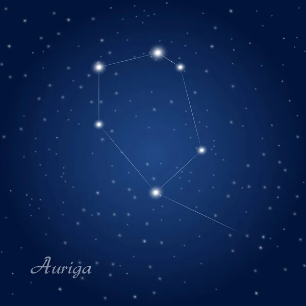 Gökyüzü, Arabacı takımyıldızı — Stok Vektör