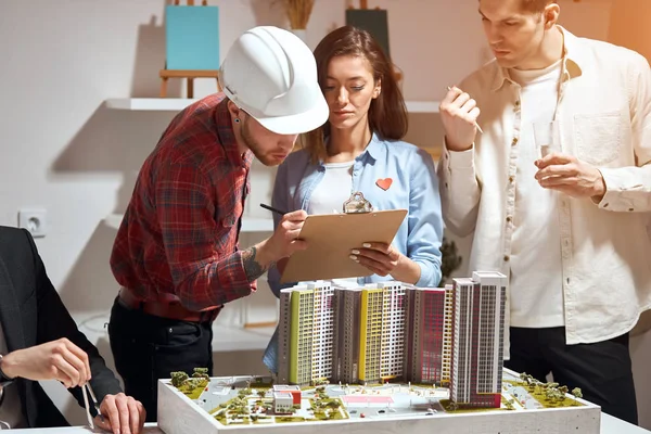talented clever architect signing the document