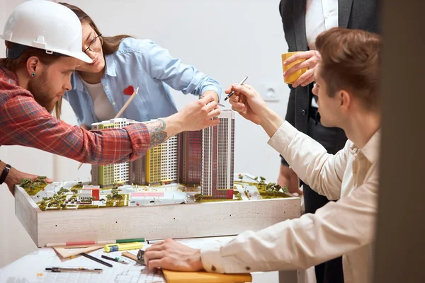 team of architects are enthusiastic about creating new neighbourhood