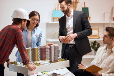 young active business people design urban areas or large complex