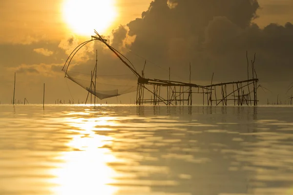 Yor Pakpa are very large fishing tool for fisherman's villages i — Stock Photo, Image