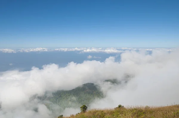 Kew Mae Pan - Chom Thong-Inthanon Rd, de route natuur o — Stockfoto