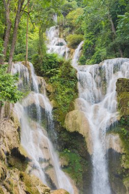 Luang Prabang 'a su döküldü, Laos.