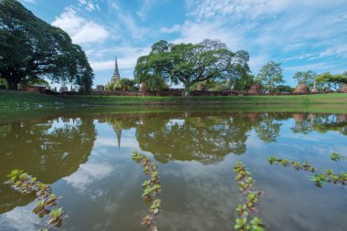 papago ile güzel gökyüzü Wat Phra Sri Sanphet, ayutthaya Tay