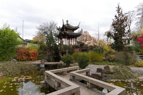 Tradycyjny japoński ogród w stuttgart germany — Zdjęcie stockowe