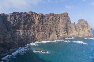 Ponta de Sao Laurenco 'da gezinti, Madeira Adası yarımadasının doğu kıyısı, arka plan resimleri.