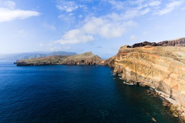 Ponta de Sao Laurenco 'da gezinti, Madeira Adası yarımadasının doğu kıyısı, arka plan resimleri.